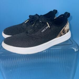 Cole Haan GrandSport Journey Shoes Women's 7.5B Gray Knit Calf Hair Sneakers